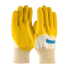 PIP 55-3271 Latex Coated Glove with Jersey Liner and Crinkle Finish on Palm, Fingers & Knuckles - Knit Wrist