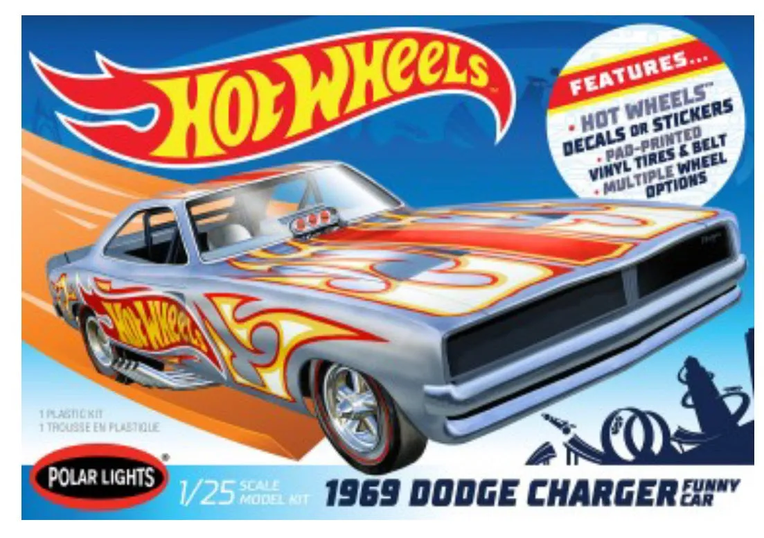 Polar Lights Hot Wheels 1969 Dodge Charger Funny Car