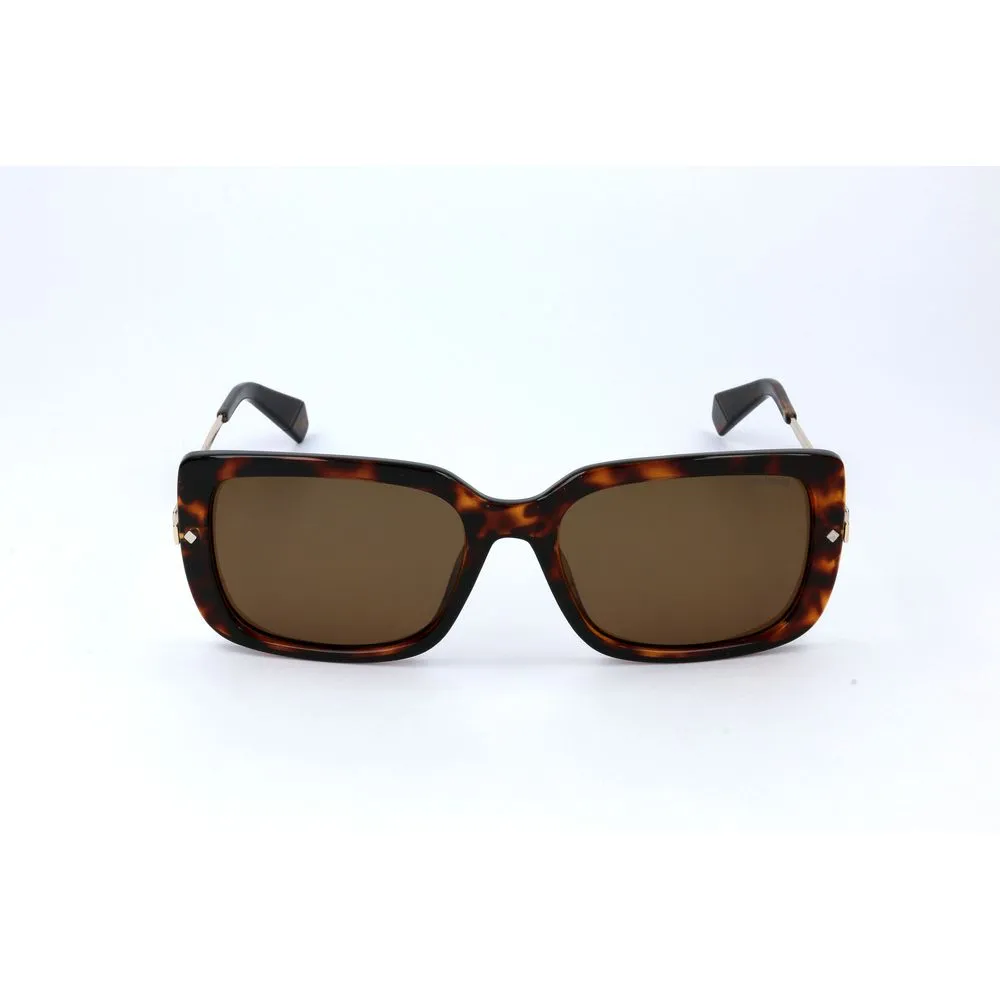 Polaroid Brown Metal Sunglasses