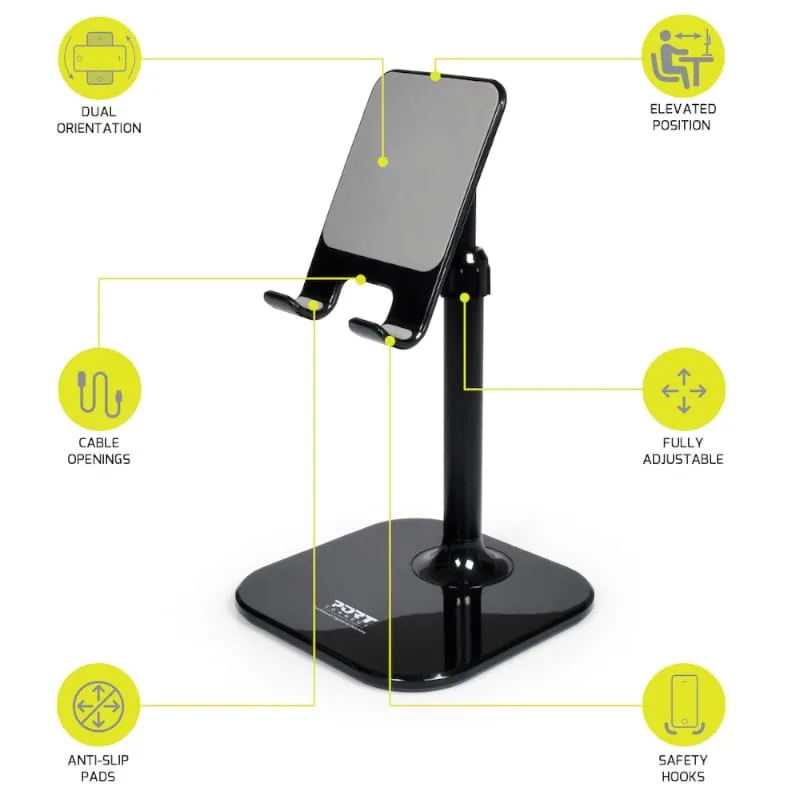 Port Connect Ergonomic Adjustable Smartphone Stand