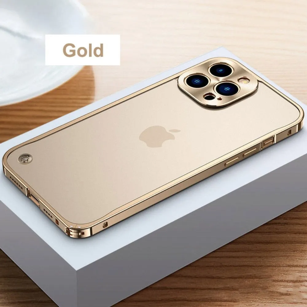 Premium Metal Frame Protective Case for iPhone