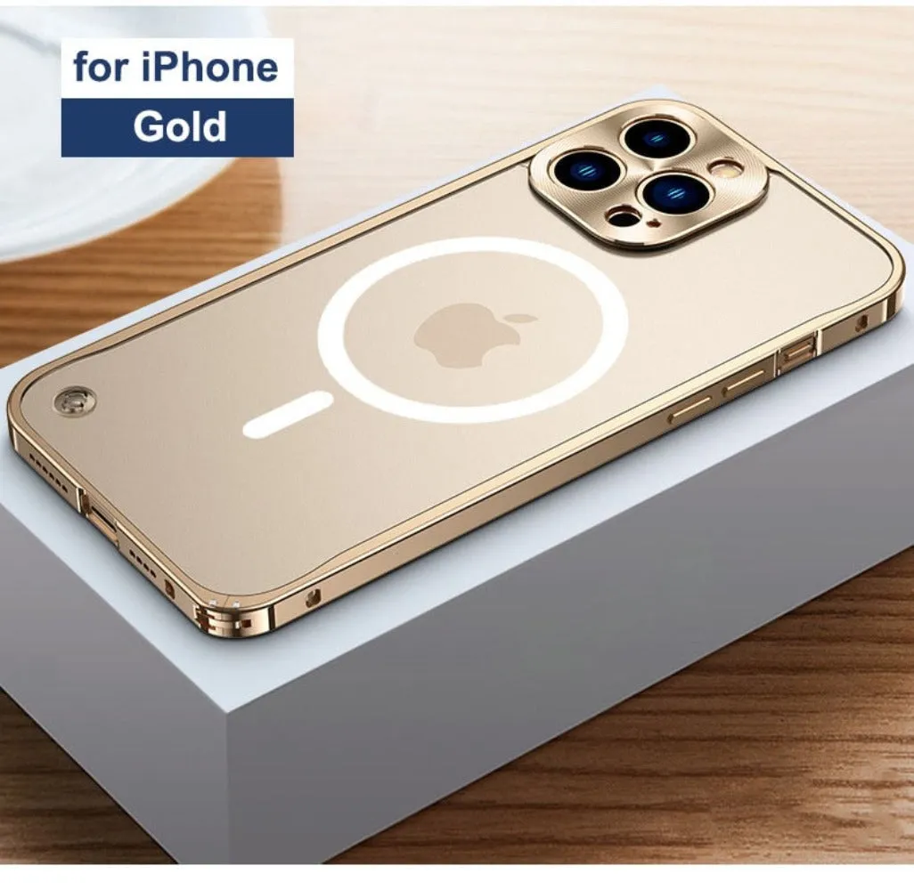 Premium Metal Frame Protective Case for iPhone