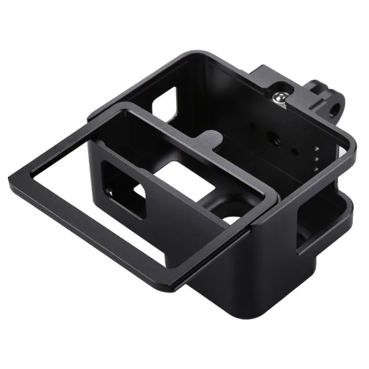 PULUZ Housing Shell CNC Aluminum Alloy Protective Cage with Insurance Frame  for GoPro HERO(2018) /7 Black /6 /5(Black)