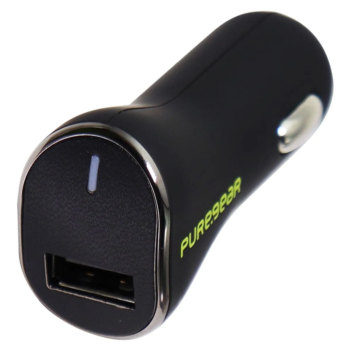 PureGear 10W/2.1A Single USB Car Charger for Phones & Tablets - Black