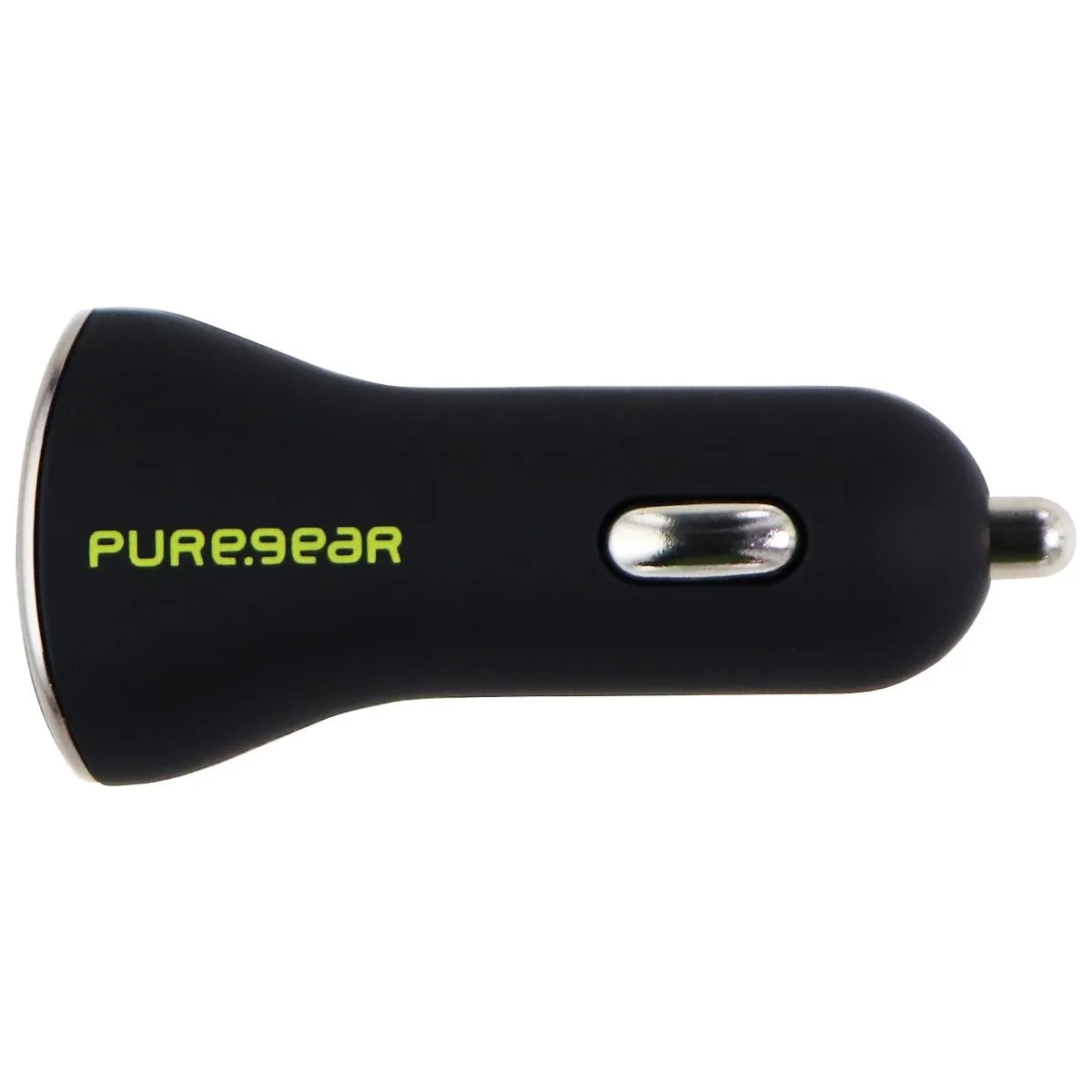 PureGear 10W/2.1A Single USB Car Charger for Phones & Tablets - Black