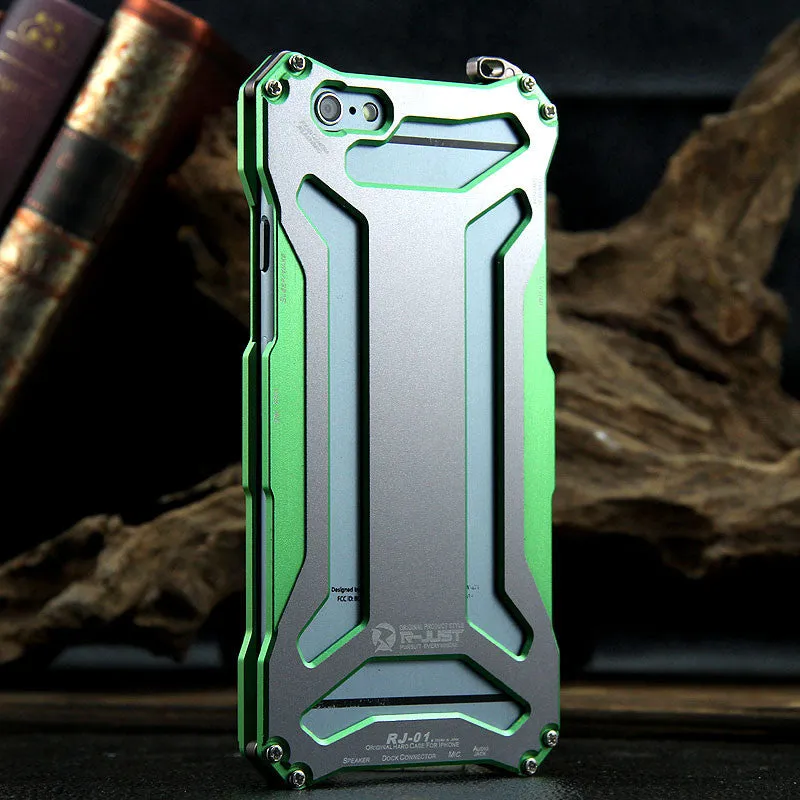 R-Just Gundam Aerospace Aluminum Contrast Color Shockproof Metal Shell Outdoor Protection Case