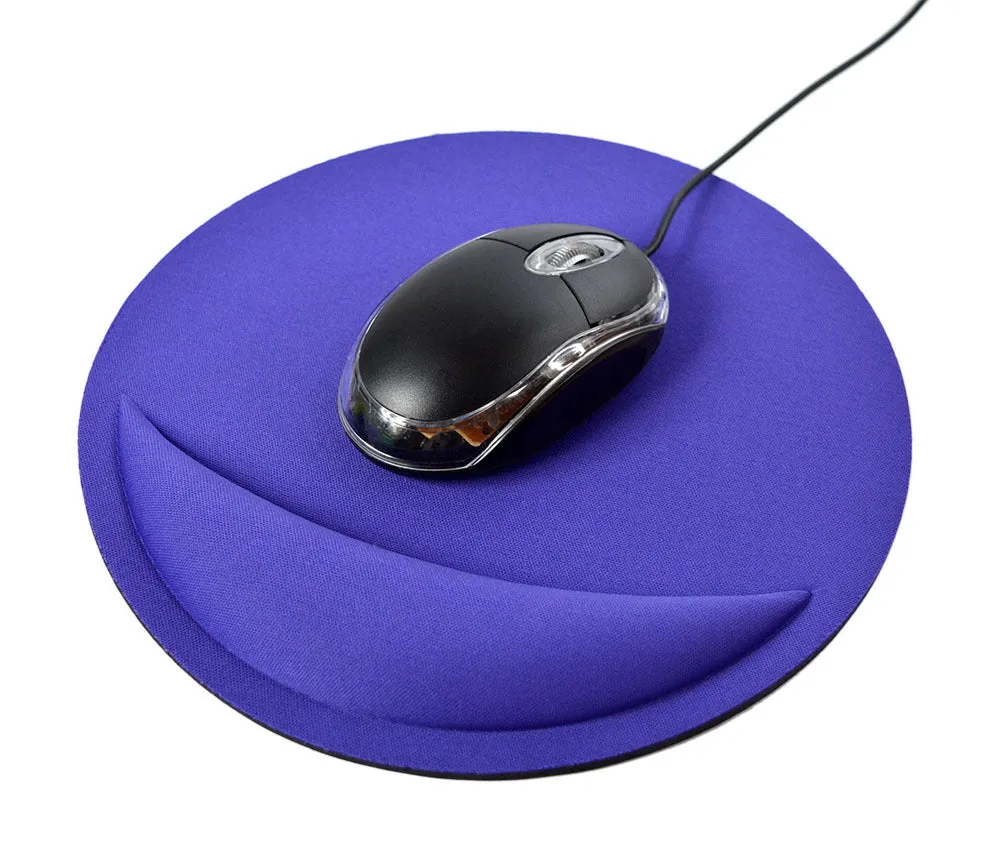 Round computer mouse pad