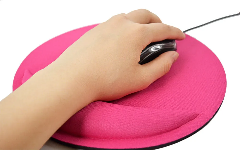 Round computer mouse pad