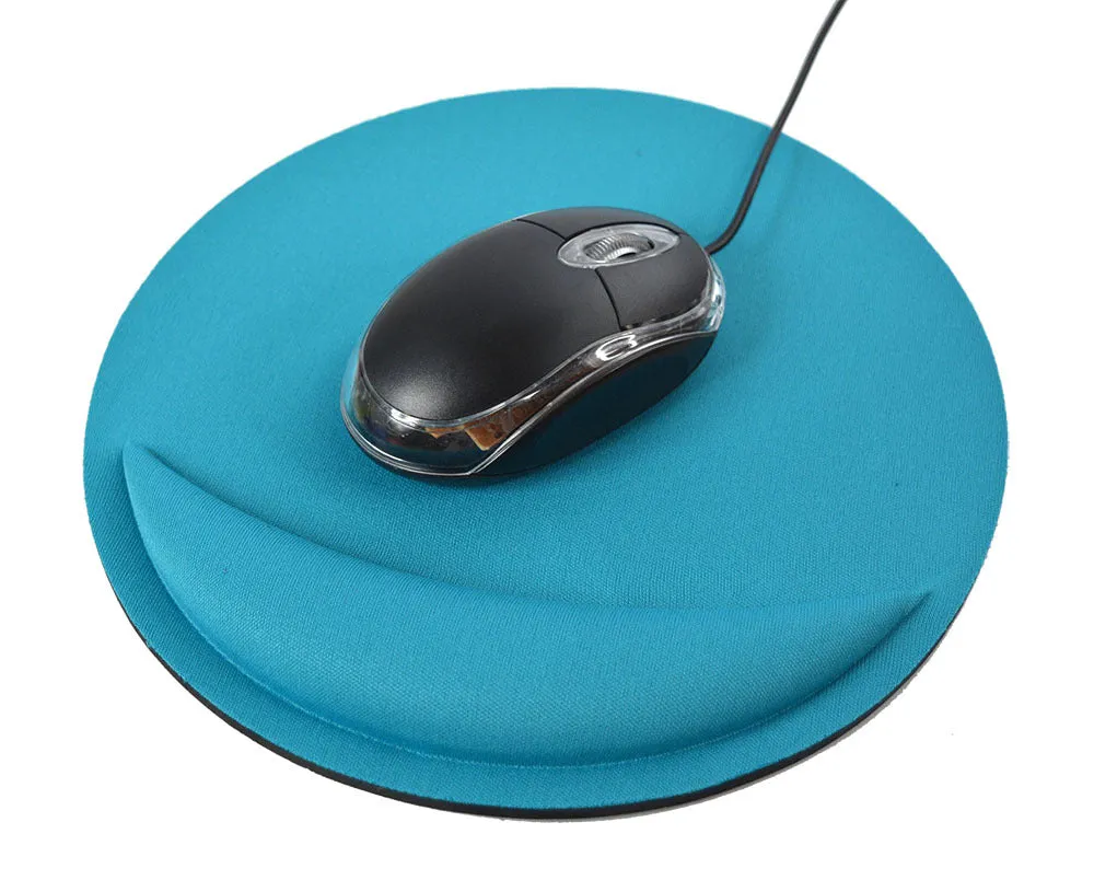 Round computer mouse pad