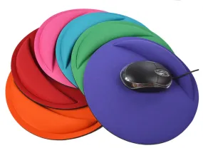 Round computer mouse pad