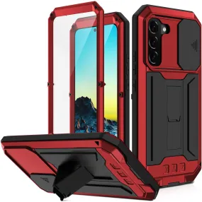 S22 Ultra Metal Kickstand Heavy Duty Military Shockproof Case