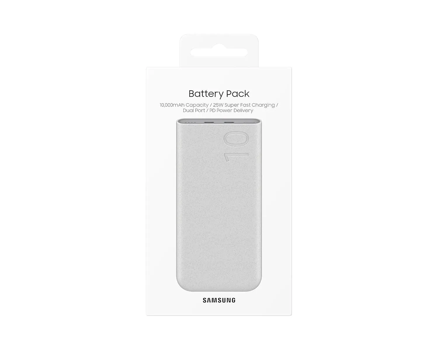 Samsung 10000mAh 25W Dual USB C Port Wireless Super Fast PD Battery Pack Beige - EB-U2510XUEGEU