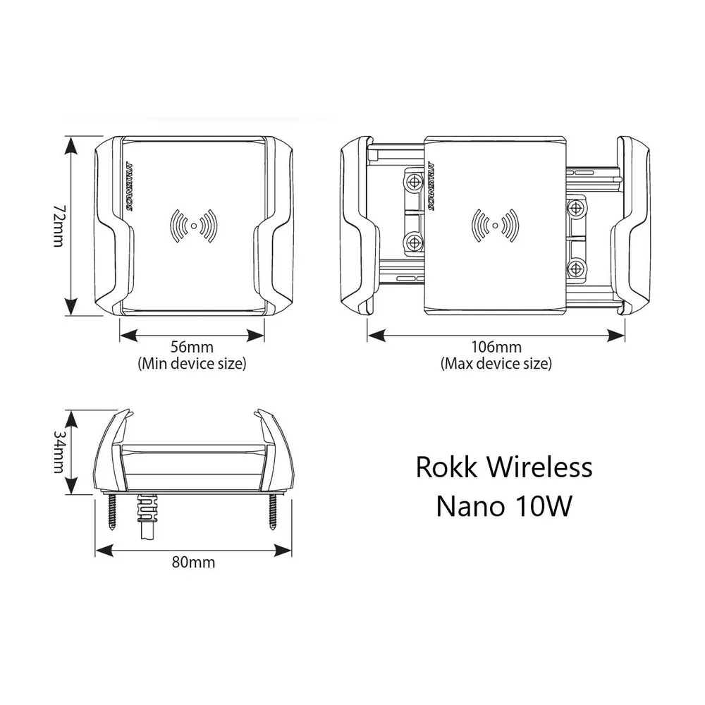 Scanstrut Rokk Wireless Nano Waterproof Phone Charger