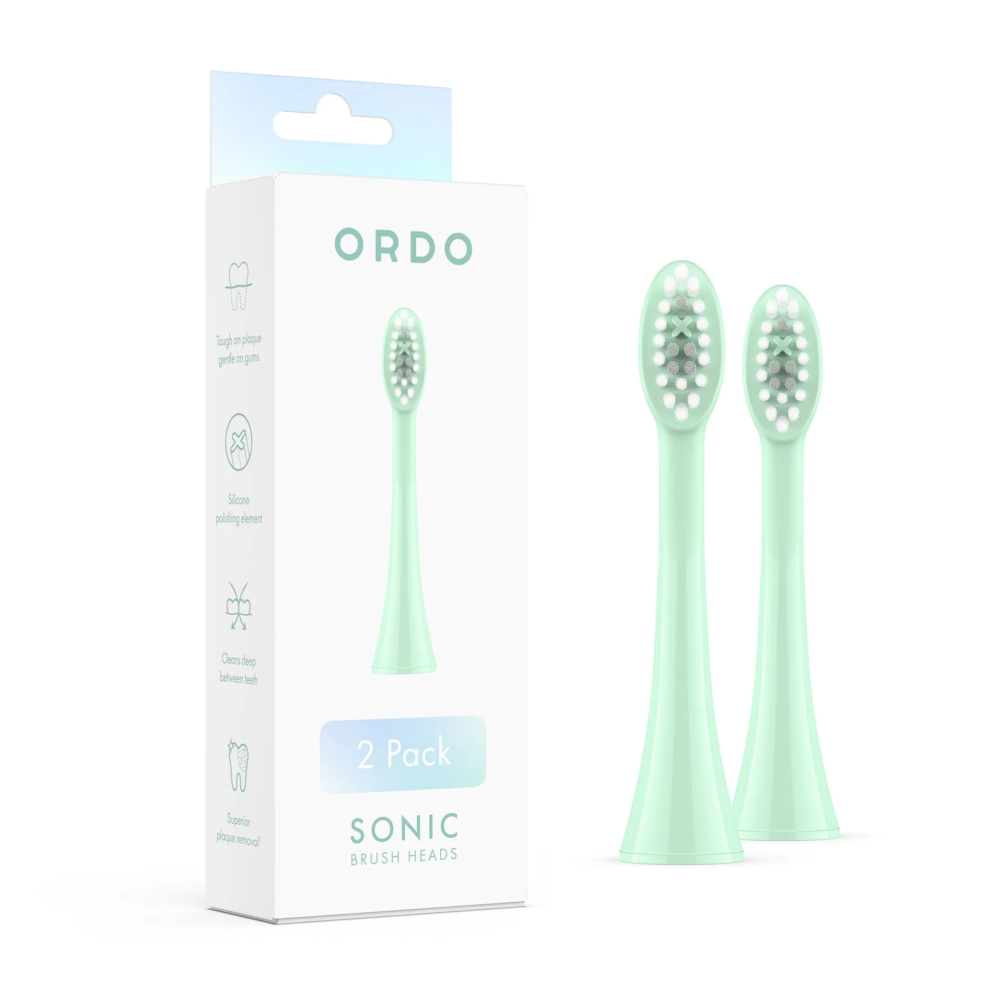 SD - Ordo Sonic Brush Head Mint Green | Sage 2x