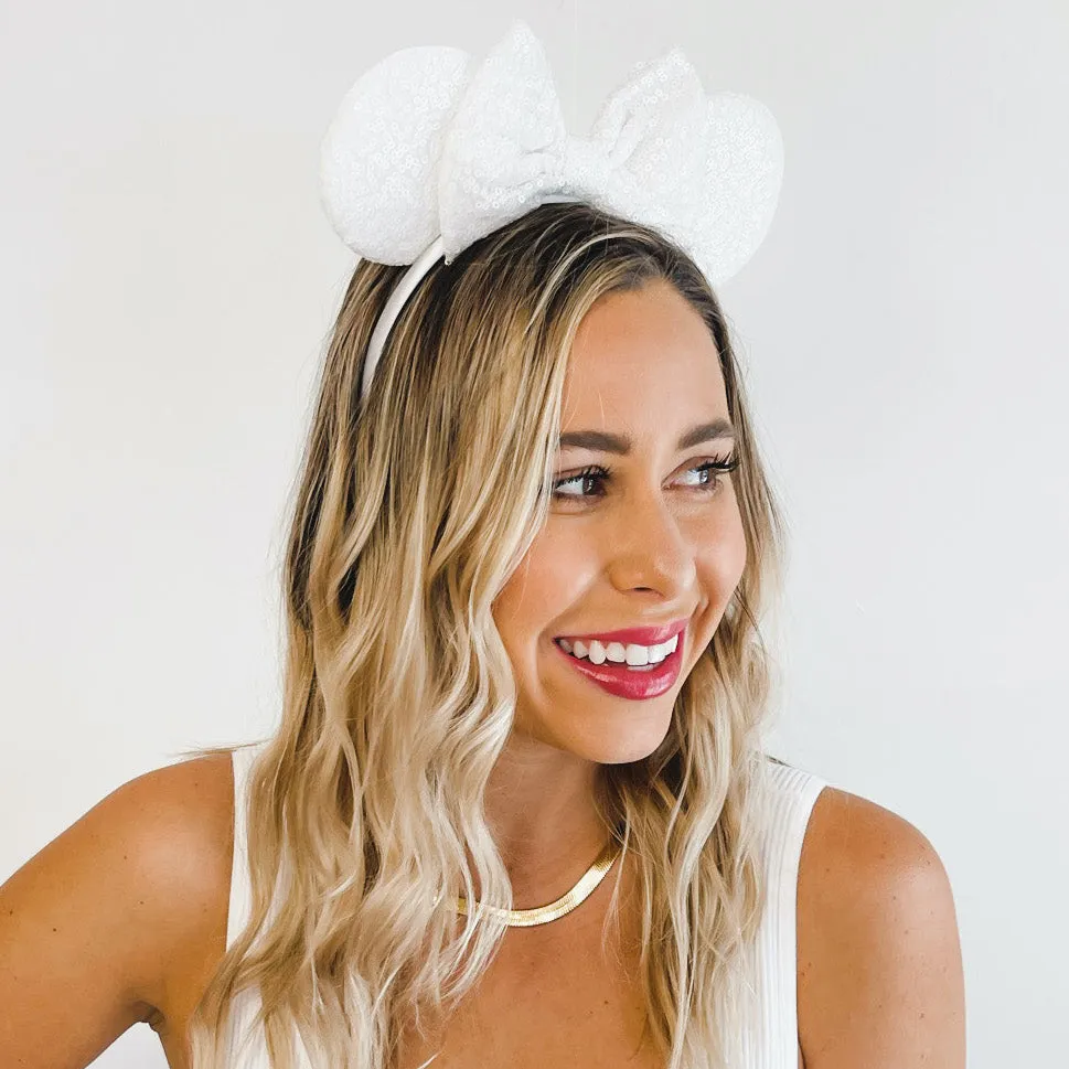 Sequin Minnie Mouse Headband Veil