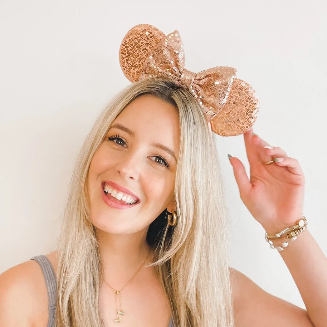 Sequin Minnie Mouse Headband Veil