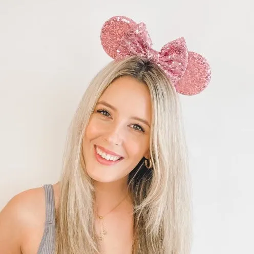 Sequin Minnie Mouse Headband Veil