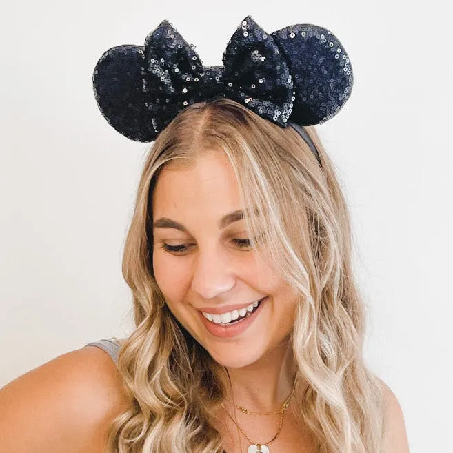 Sequin Minnie Mouse Headband Veil