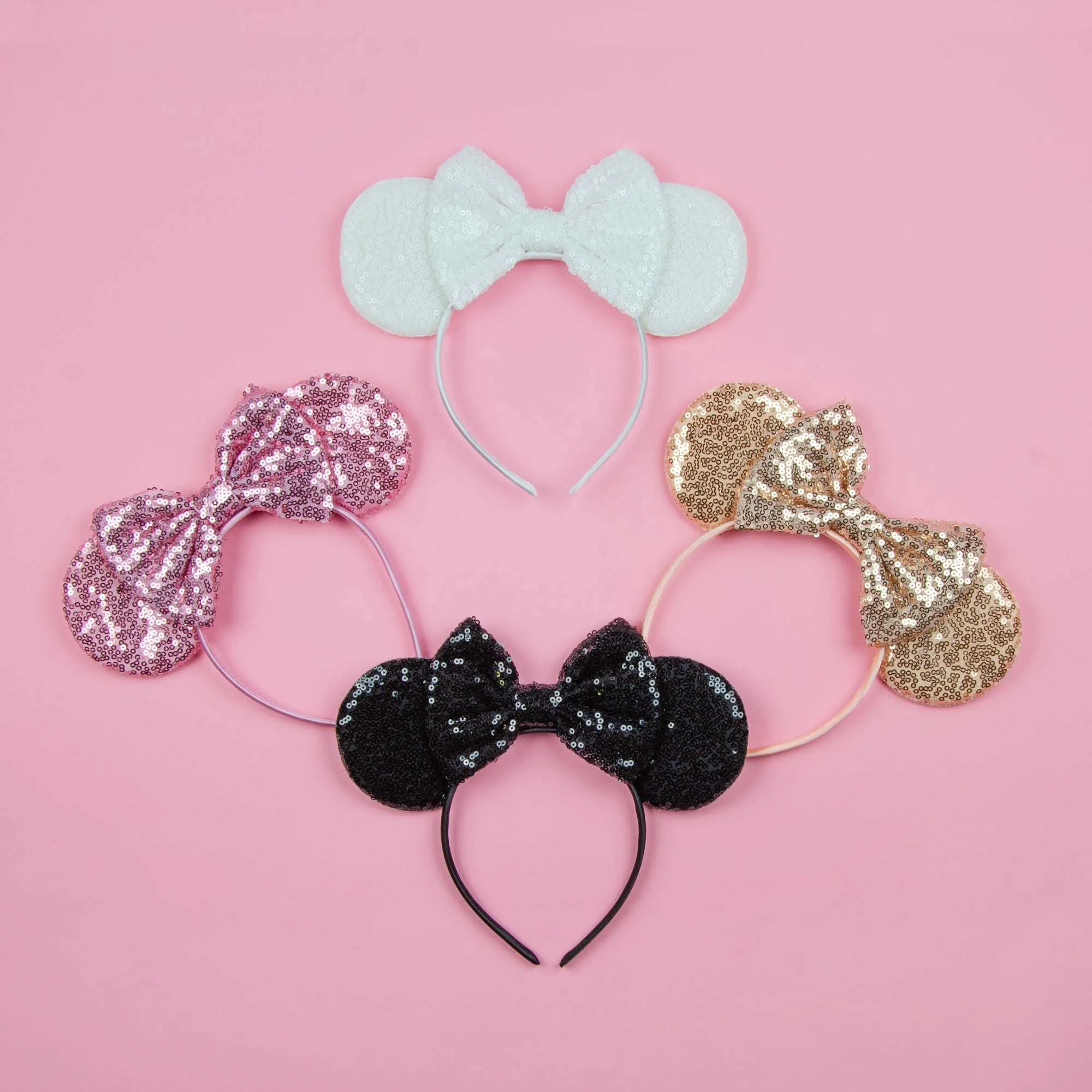 Sequin Minnie Mouse Headband Veil