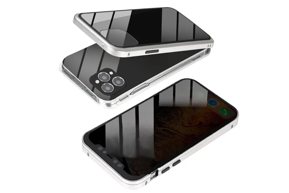 Silver Magnetic Protector Phone Case