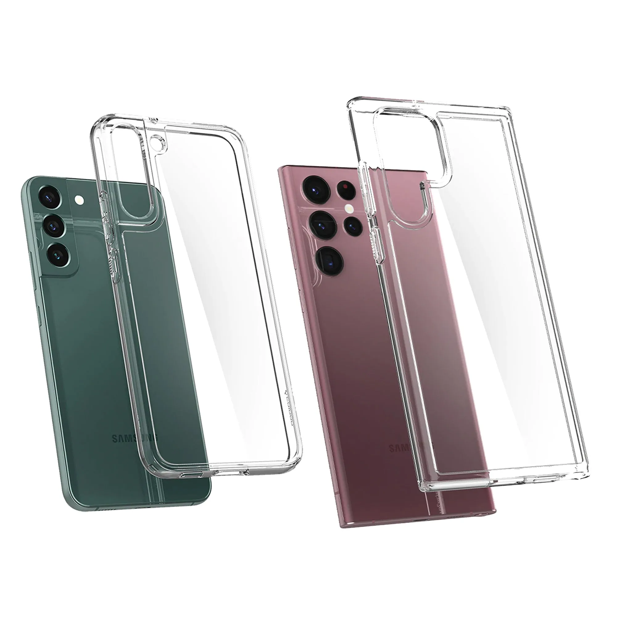 Spigen Ultra Hybrid Case for Samsung Galaxy S22 Plus - Crystal Clear (Barcode: 8809811855807 )