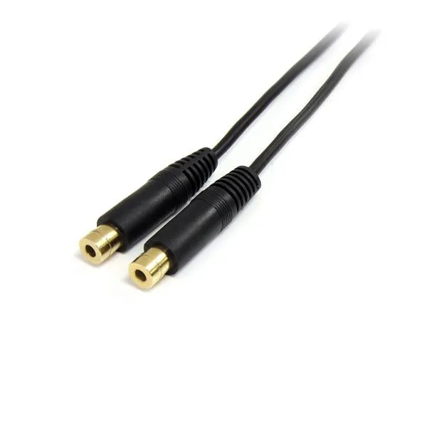 Startech.Com 6 In. 3.5Mm Audio Splitter Cable - Stereo Splitter Cable - Gold Terminals - 3.5Mm Male To 2X 3.5Mm Female -