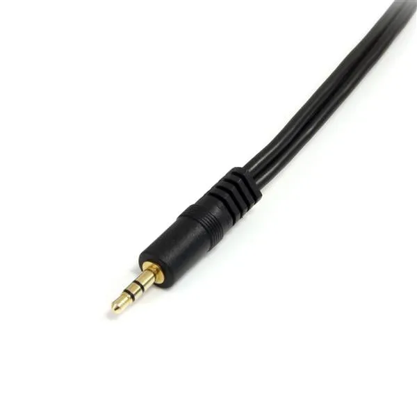 Startech.Com 6 In. 3.5Mm Audio Splitter Cable - Stereo Splitter Cable - Gold Terminals - 3.5Mm Male To 2X 3.5Mm Female -