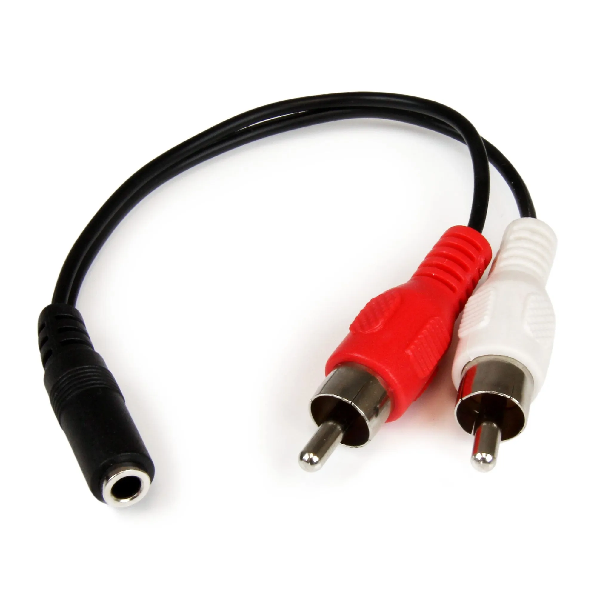 Startech.Com 6In Rca To 3.5Mm Female Cable - Audio To Rca Cable - 3.5Mm Female To 2X Rca Male - Aux To Rca - Stereo Audi