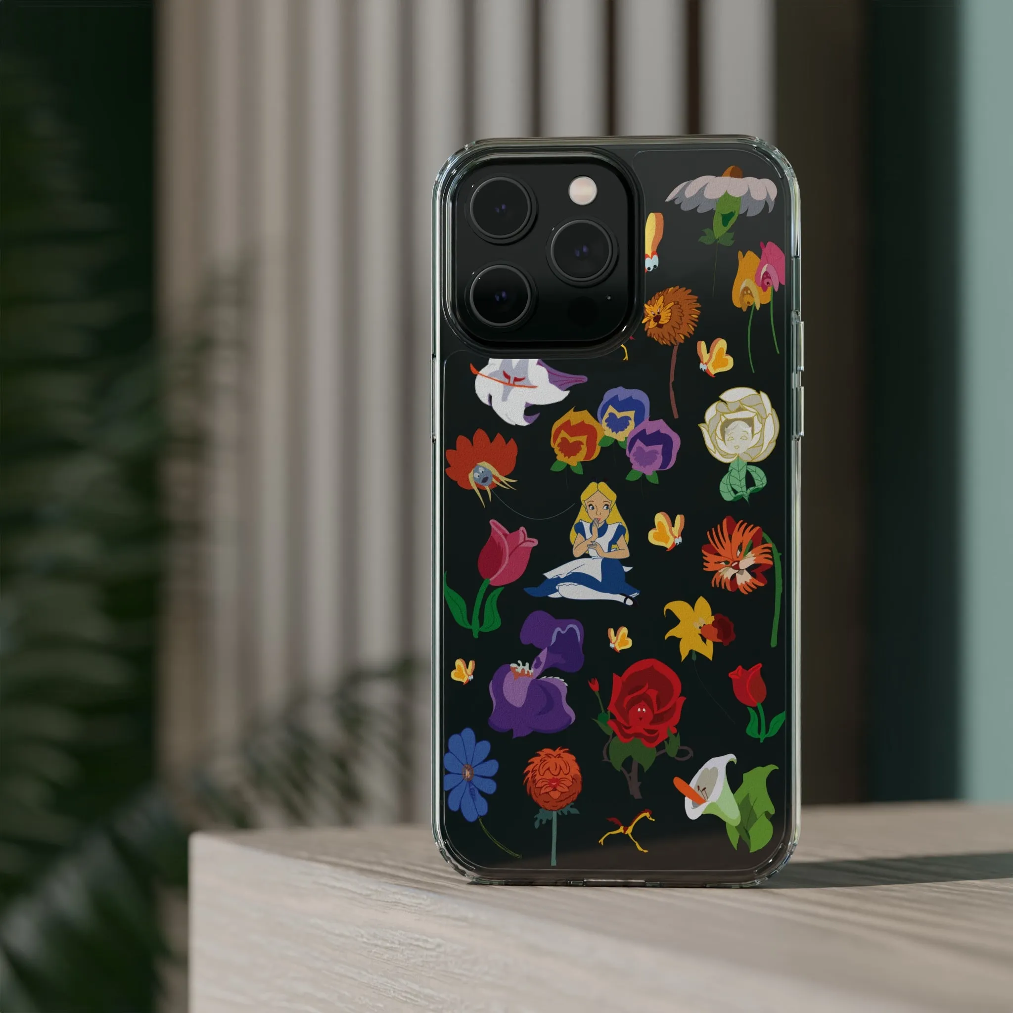 Stems Wonderland Flowers Clear Phone Case! Inspired Hand drawn Unique Gift