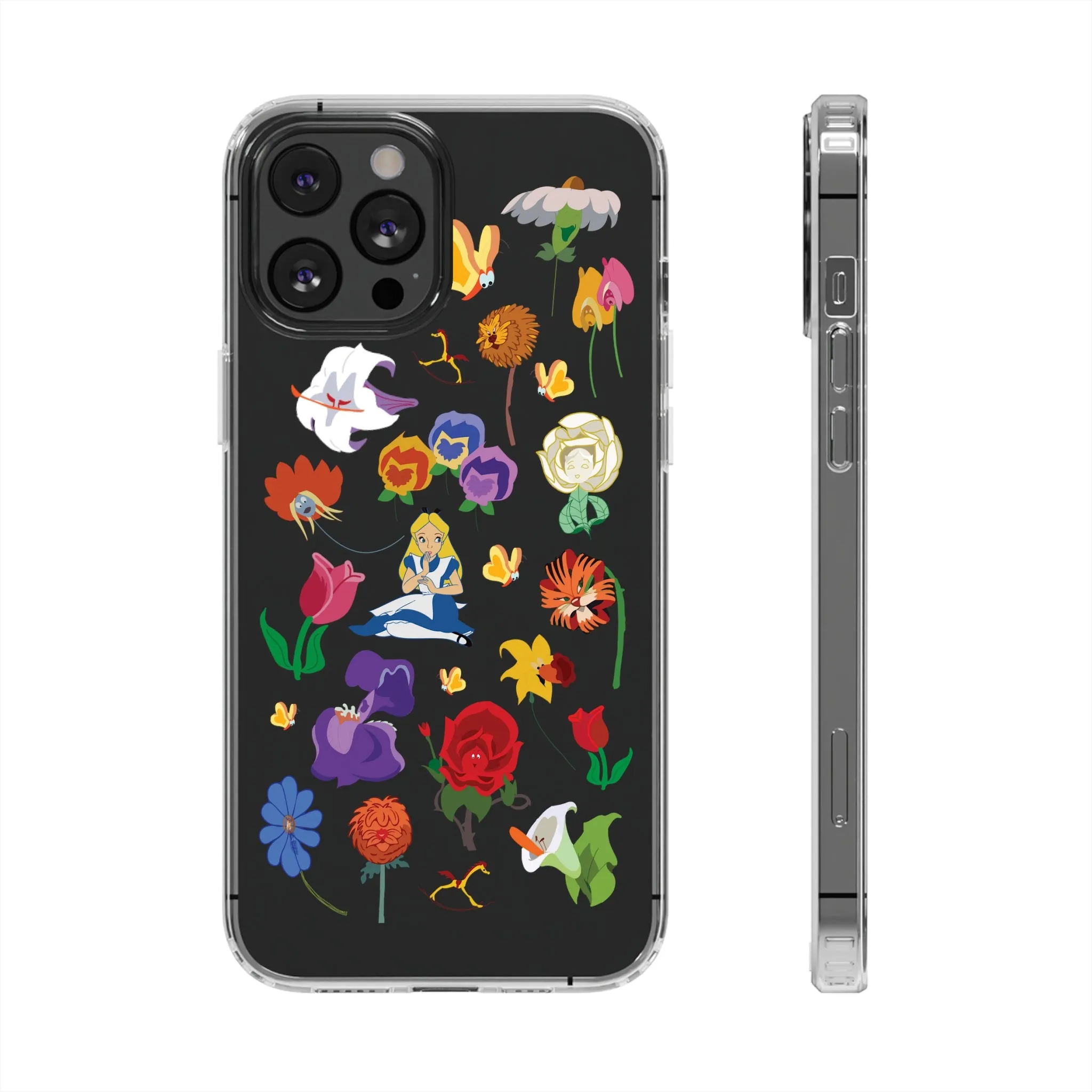 Stems Wonderland Flowers Clear Phone Case! Inspired Hand drawn Unique Gift