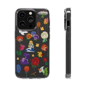 Stems Wonderland Flowers Clear Phone Case! Inspired Hand drawn Unique Gift