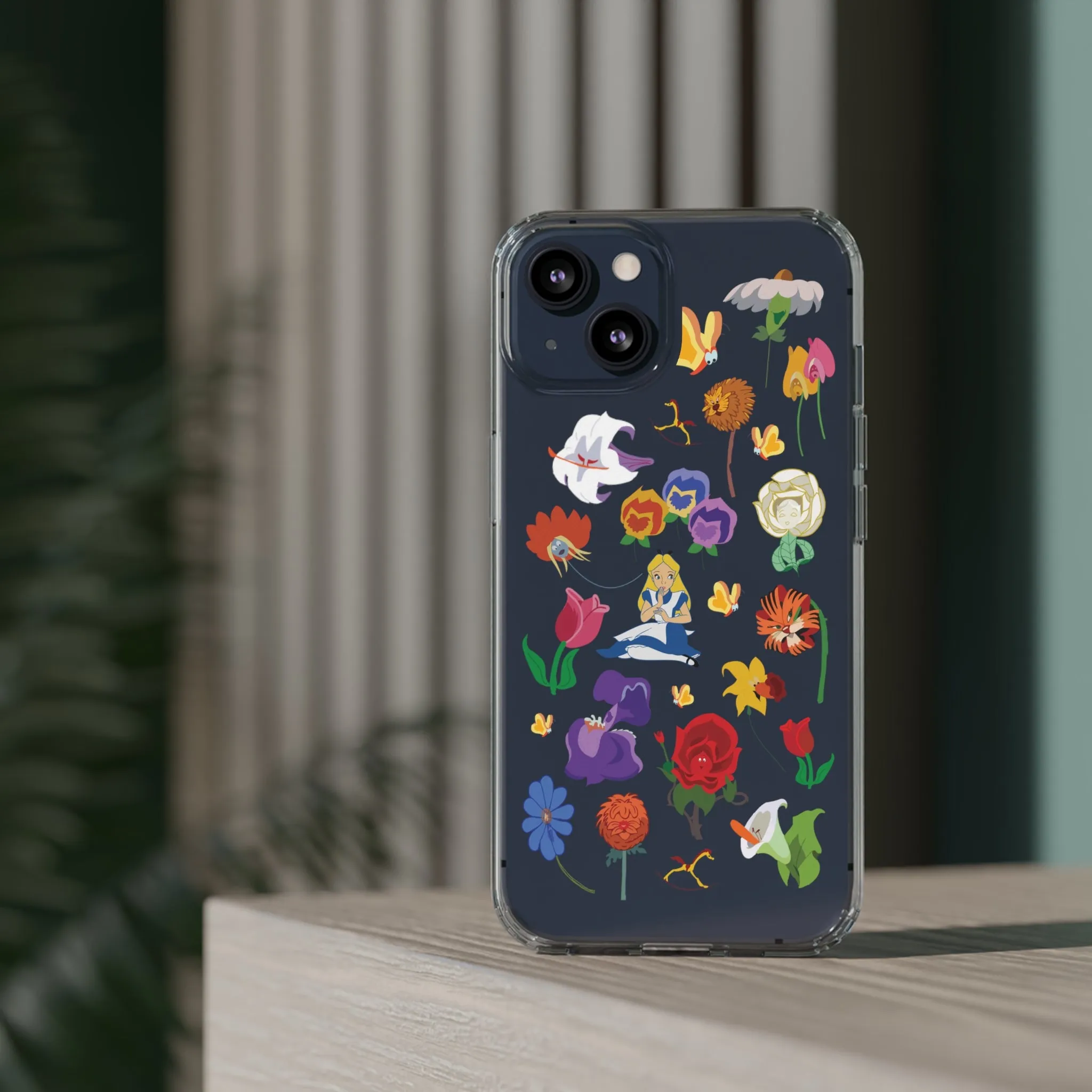 Stems Wonderland Flowers Clear Phone Case! Inspired Hand drawn Unique Gift