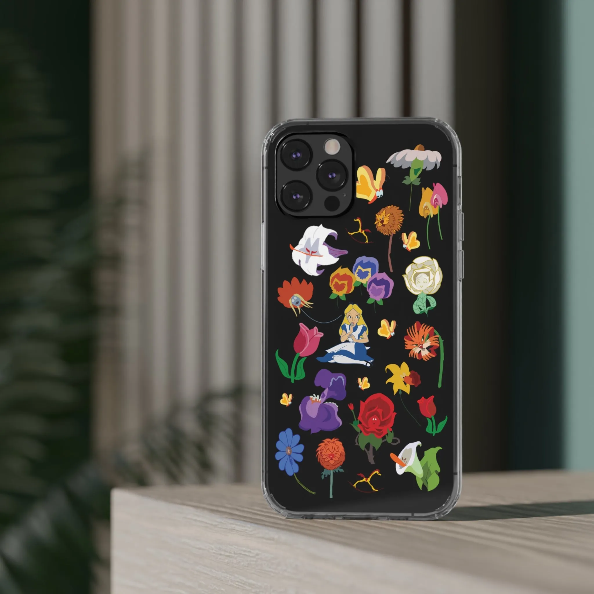 Stems Wonderland Flowers Clear Phone Case! Inspired Hand drawn Unique Gift