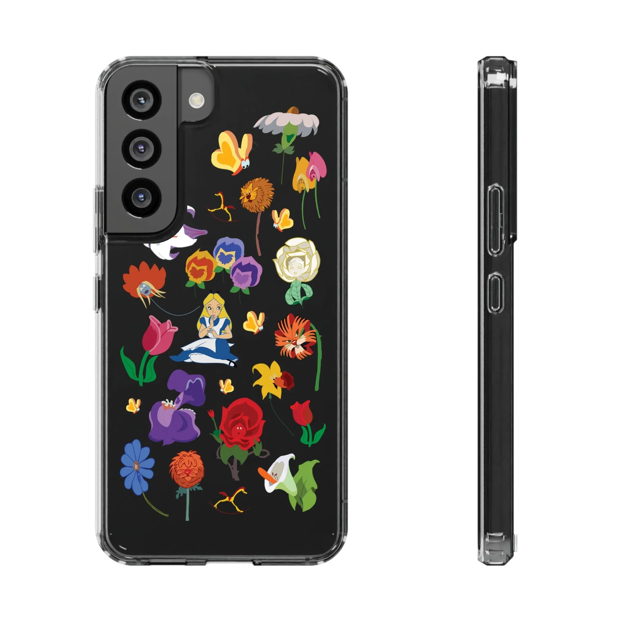 Stems Wonderland Flowers Clear Phone Case! Inspired Hand drawn Unique Gift