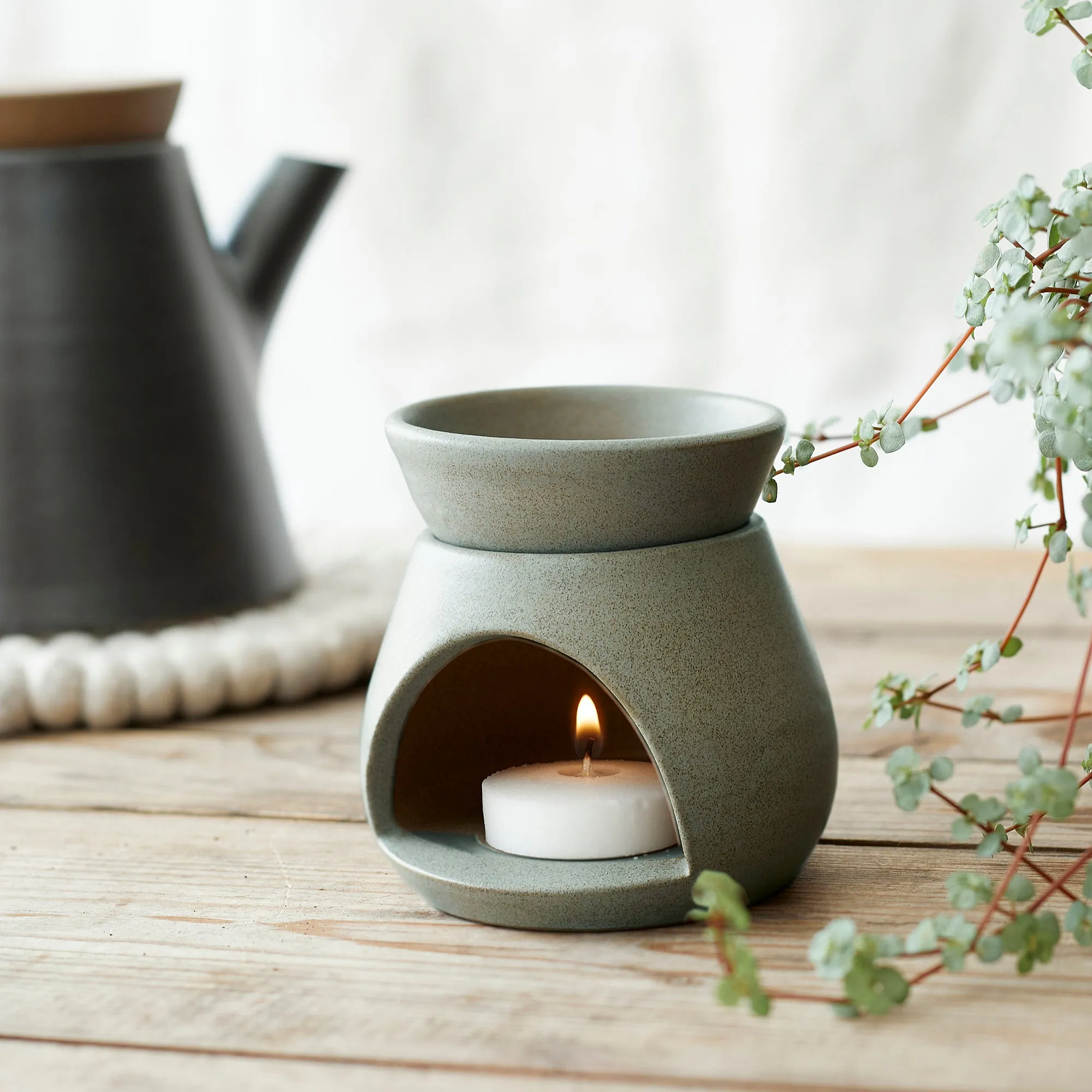 SUNU Stoneware Essential Oil Burner (WS)