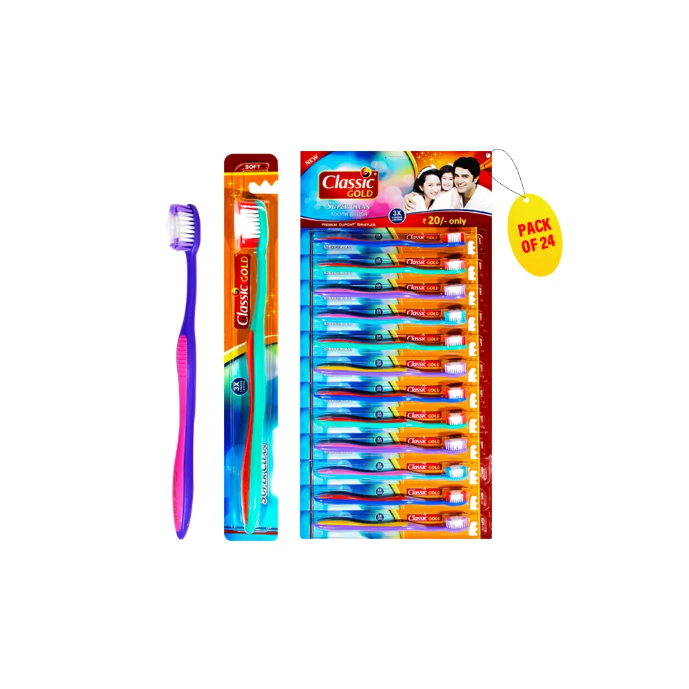 Super Clean Soft Toothbrushes Pack Of 24