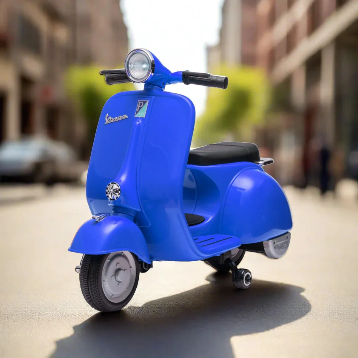 Super Cool Elegant 2025 Vespa Kids Ride On Car Motorcycle Vespa 1 Seater Scooter 12V | Music | USB Ready | LED Lights