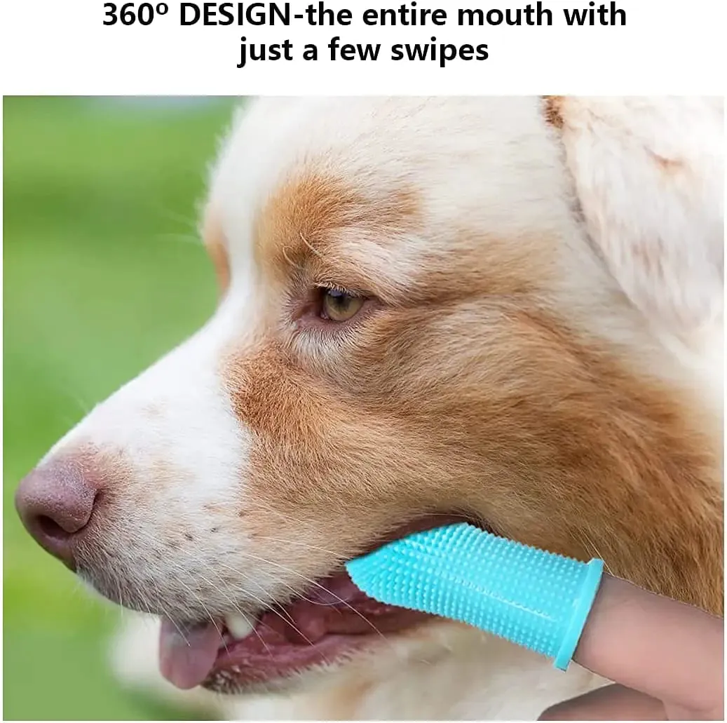 Super Soft Silicone Dog Toothbrush for Gentle Dental Care