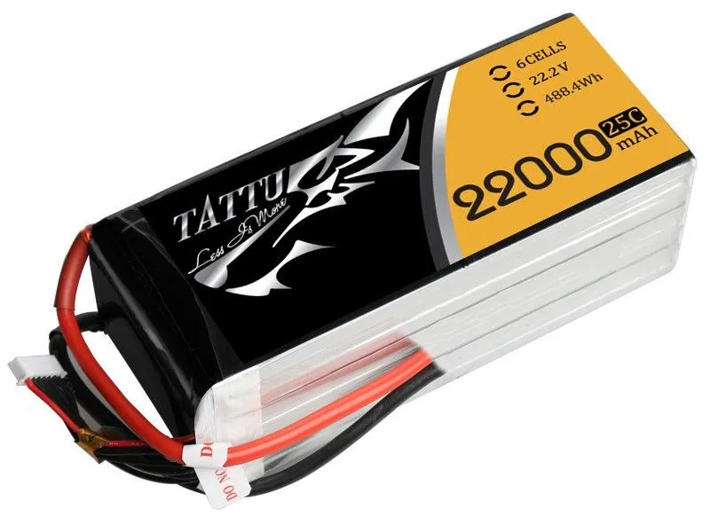 Tattu 22000mAh 25C 22.2V 6S1P XT90-S