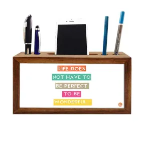 Teak Wood Desk Organiser - Wonderful