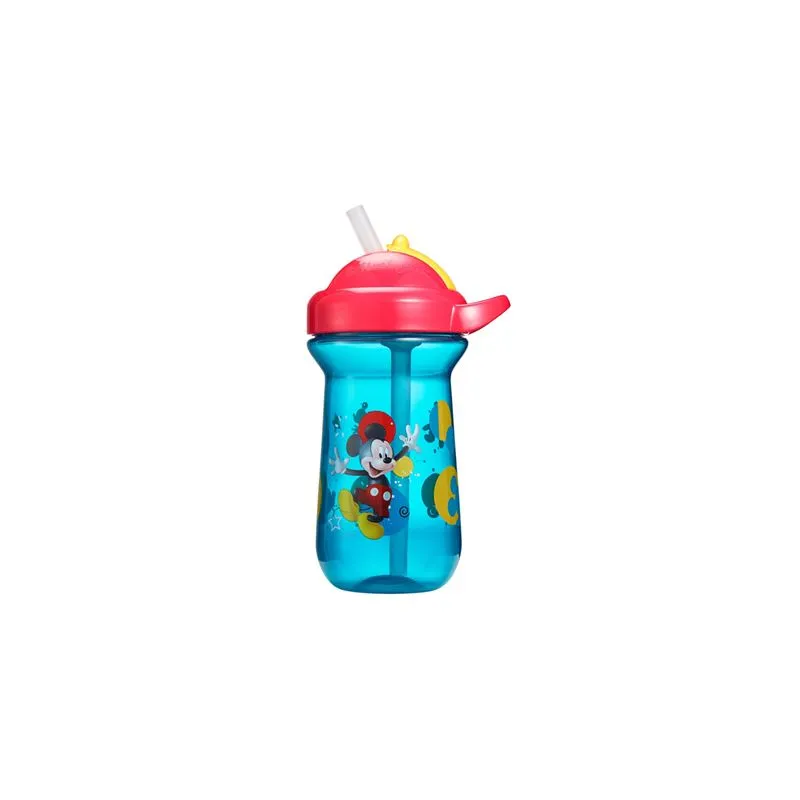 The First Years Disney Mickey Mouse 10oz Flip Top Straw Cup