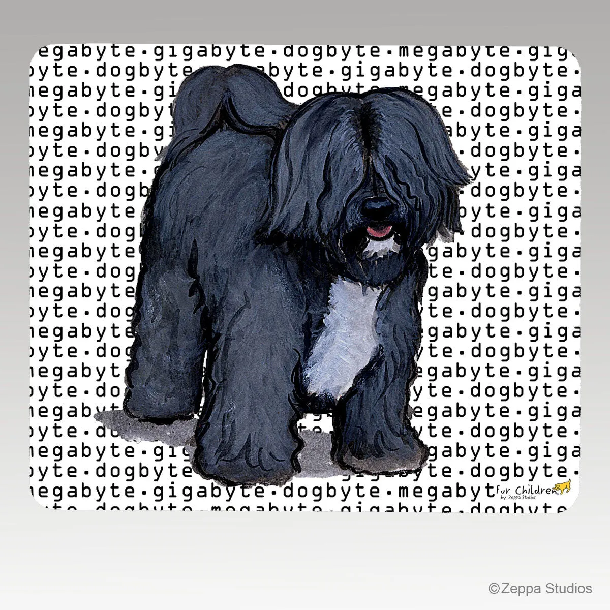 Tibetan Terrier Megabyte Mouse Pad