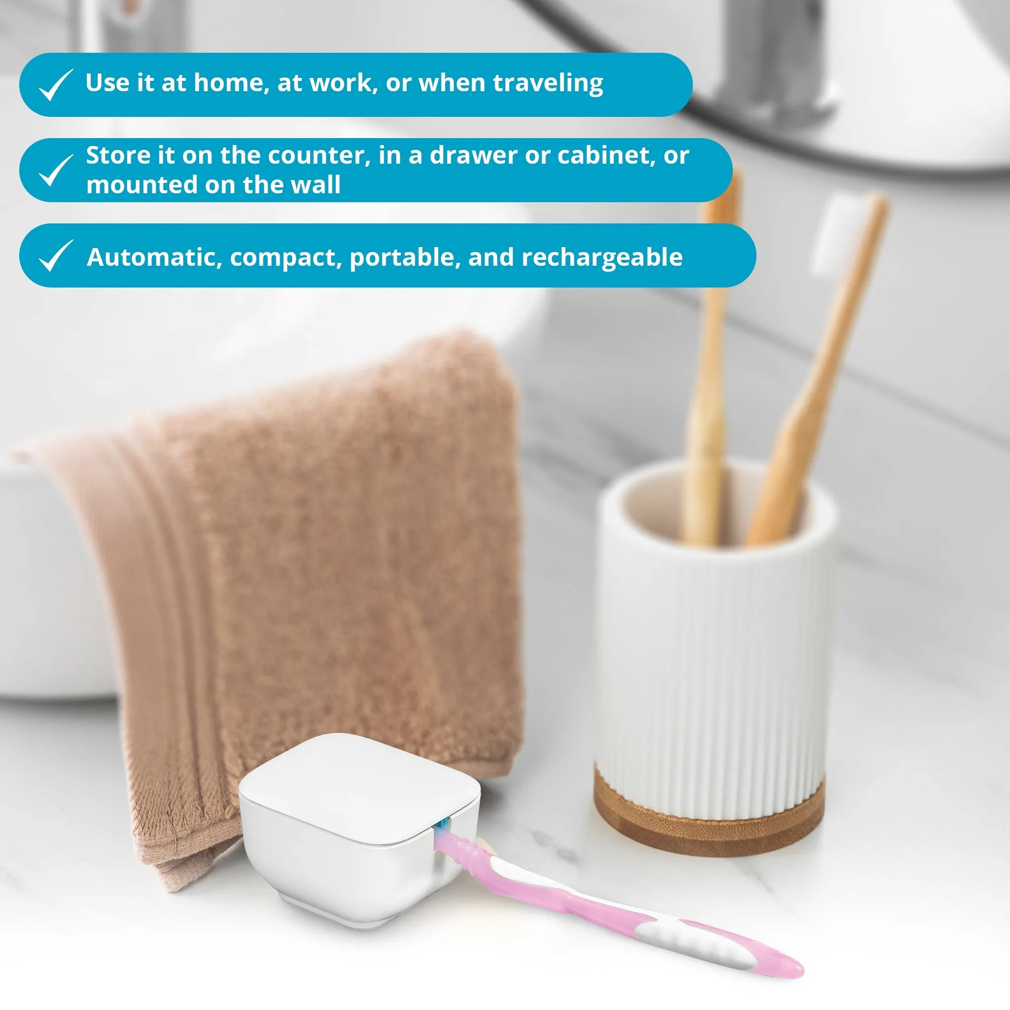 Tidy Teeth UV Toothbrush Sanitizer and Holder