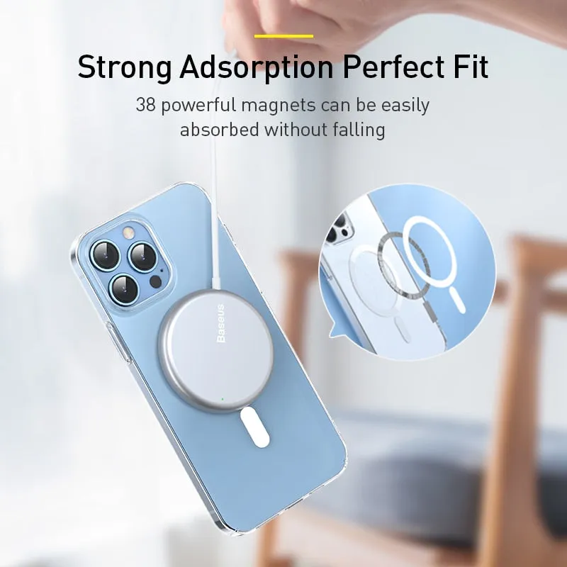 Transparent Magnetic Phone Case for iPhone 13 Pro Max 13pro Wireless Charging Cover iPhone 12 12 Pro Max Magnet Case