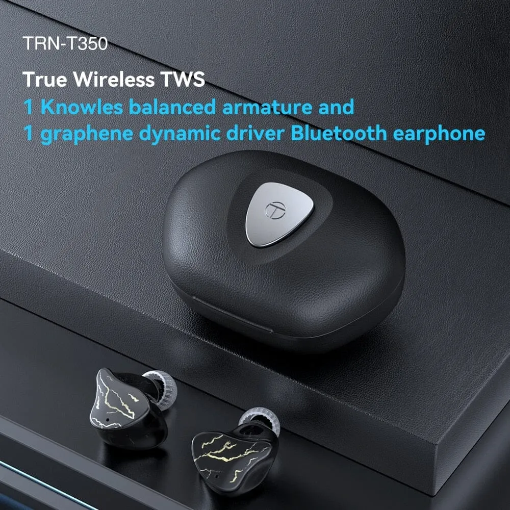 TRN T350 1BA 1DD True Wireless 5.3 Bluetooth-Compatible Bass In-Ear Earbud