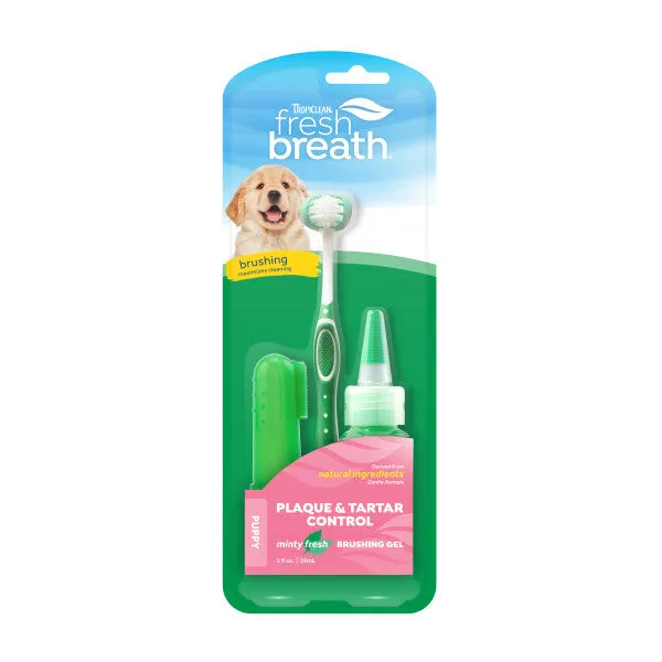 TropiClean Fresh Breath Oral Care Kit for Dogs