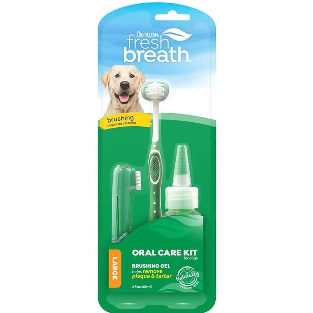 Tropiclean Fresh Breath Oral Care Traditional Kit For Dogs