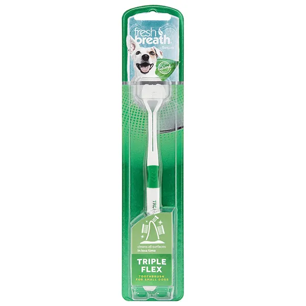 Tropiclean Fresh Breath Triple Flex Toothbrush for Small Dogs