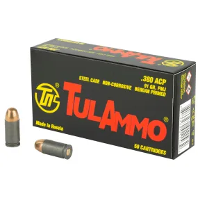 Tula 380acp 91gr Fmj 50-1000