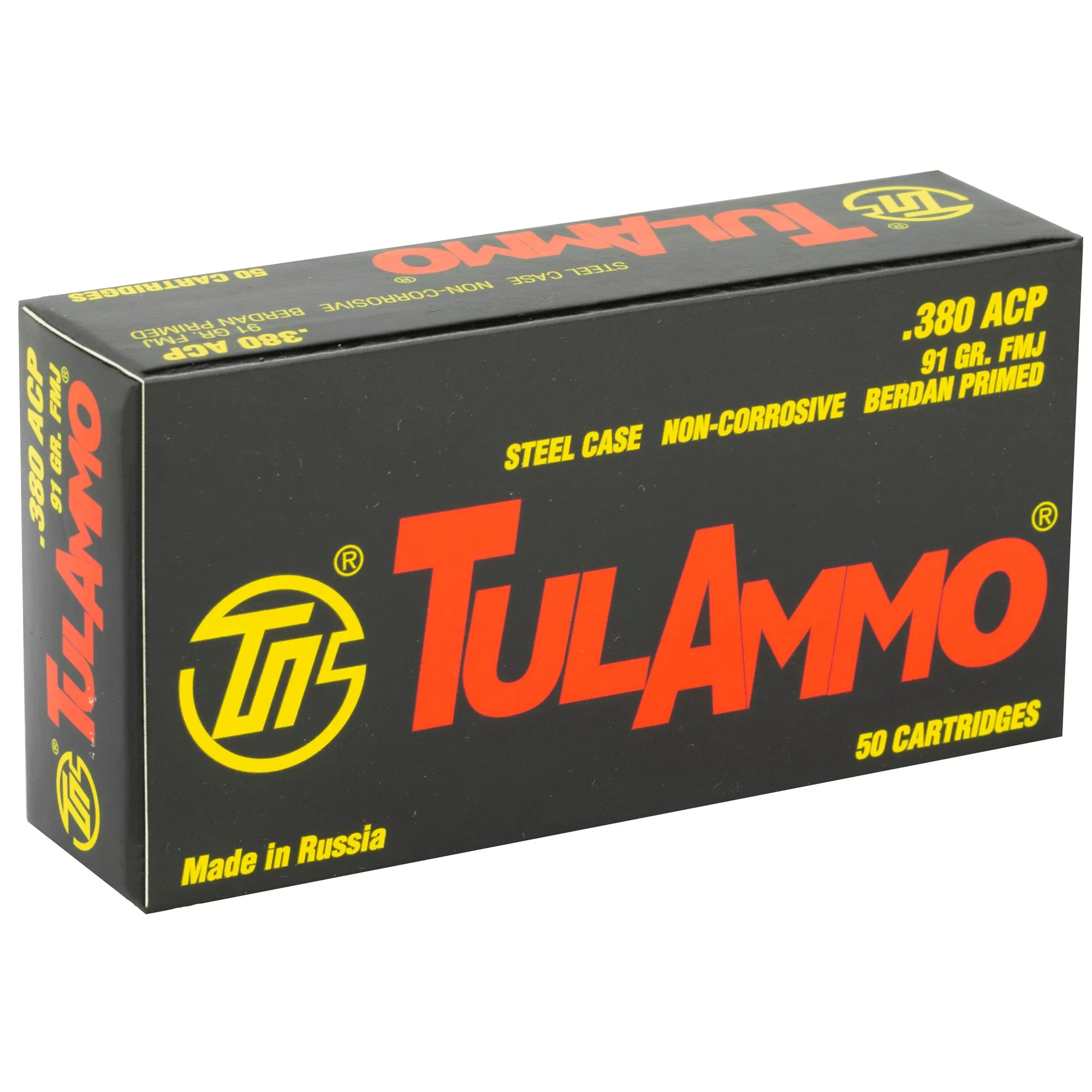 Tula 380acp 91gr Fmj 50-1000